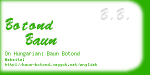 botond baun business card